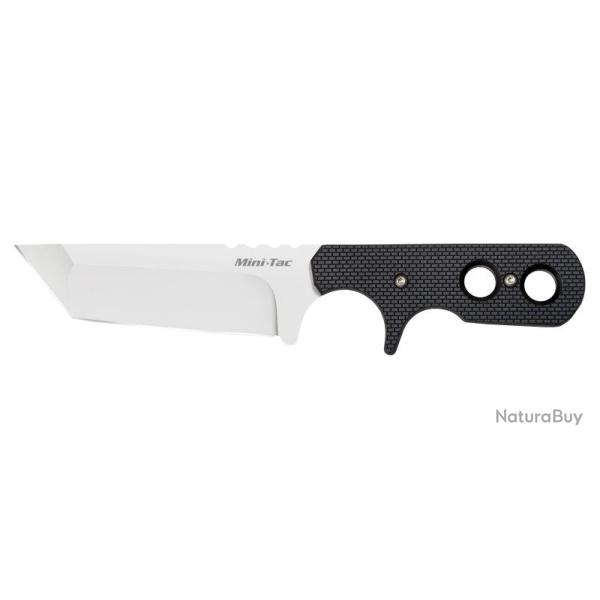 Couteau � lame fixe Cold Steel Mini Tac Tanto acier AUS8 - Noir