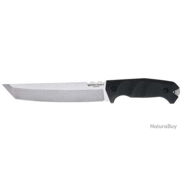 Couteau � lame fixe Cold Steel San Mai III Warcraft Tanto - Noir