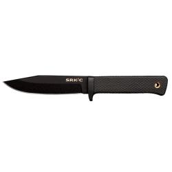 Couteau &agrave; lame fixe Cold Steel SRK Compact acier SK-5 - Noir