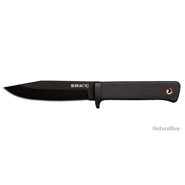 Couteau � lame fixe Cold Steel SRK Compact acier SK-5 - Noir