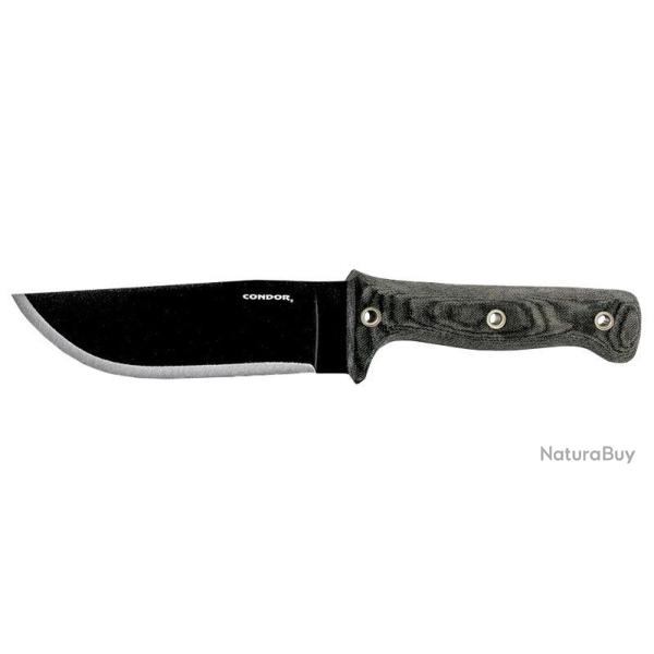 Couteau � lame fixe Condor Crotalus acier 1075 High Carbon - Gris
