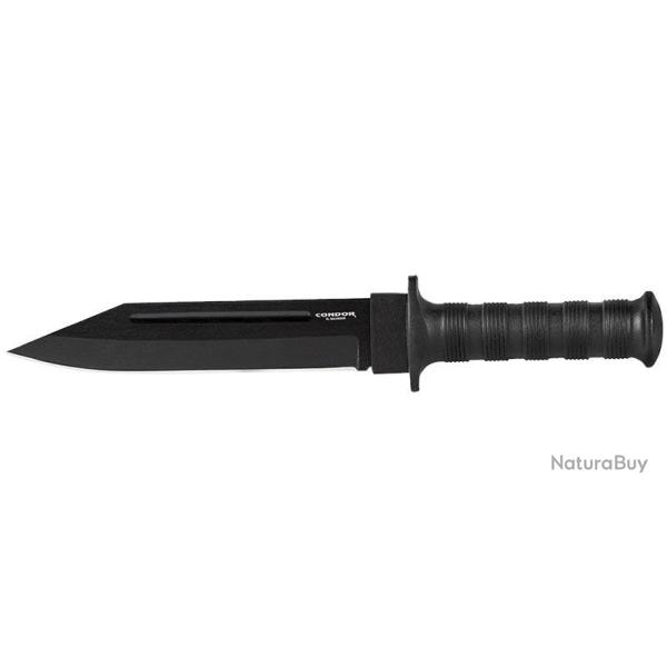 Couteau � lame fixe Condor Darksason acier 1075 High Carbon - Noir