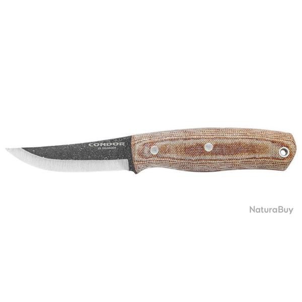 Couteau � lame fixe Condor Kambo Pukko acier 1075 High Carbon - Marron