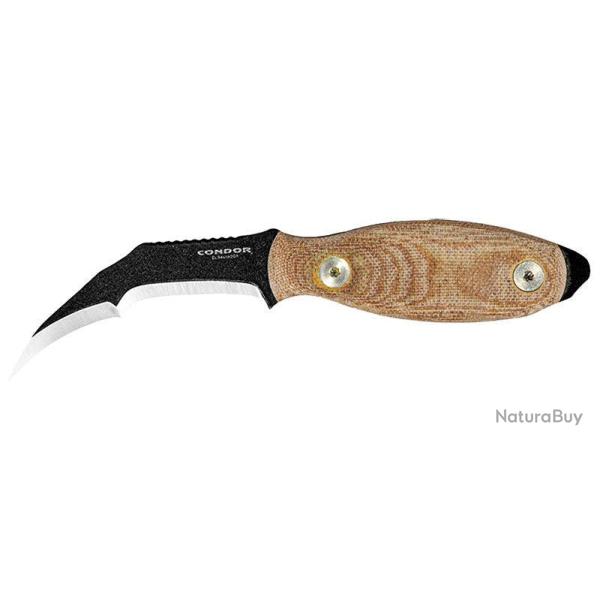 Couteau � lame fixe Condor Zompopo acier 1095 High Carbon - Marron