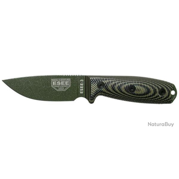 Couteau � lame fixe ESEE ESEE-3 E3POD acier Carbone lame 88 mm - Autre