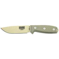Couteau &agrave; lame fixe ESEE ESEE-4 E4PDT acier Carbone - Gris