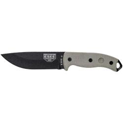 Couteau &agrave; lame fixe ESEE ESEE-5 E5PE acier Carbone lame 137 mm - Gris