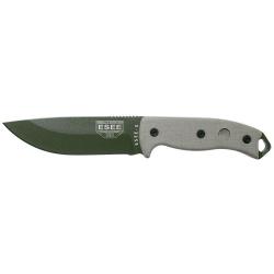 Couteau &agrave; lame fixe ESEE ESEE-5 E5PODE acier Carbone - Gris