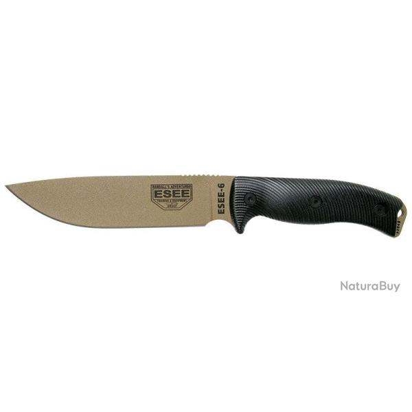 Couteau � lame fixe ESEE ESEE-6 6PDE001 acier Carbone - Marron