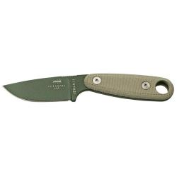 Couteau &agrave; lame fixe ESEE Izula II IZULAIIOD acier Carbone - Vert