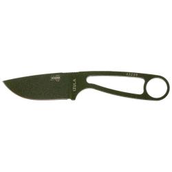 Couteau &agrave; lame fixe ESEE Izula IZULAB acier Carbone lame 62 mm - Vert