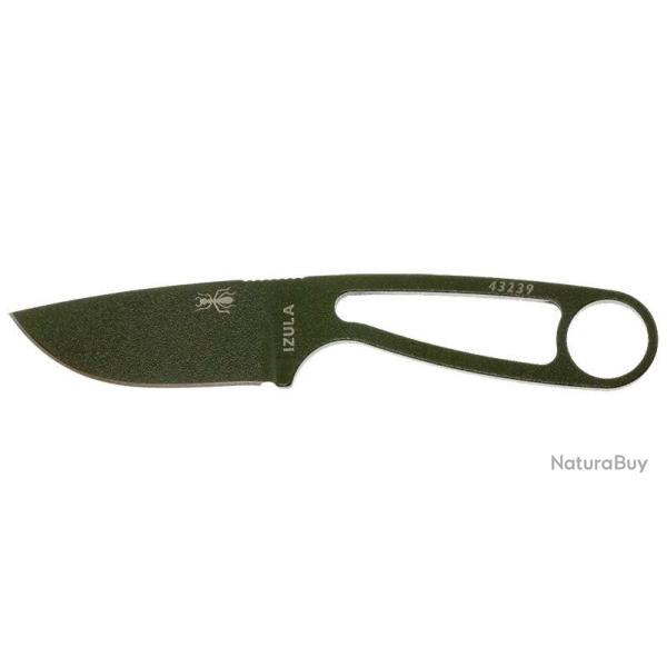 Couteau � lame fixe ESEE Izula IZULAB acier Carbone lame 62 mm - Vert