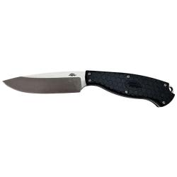 Couteau &agrave; lame fixe Honey Badger Outfitter acier 8Cr13MoV - Noir