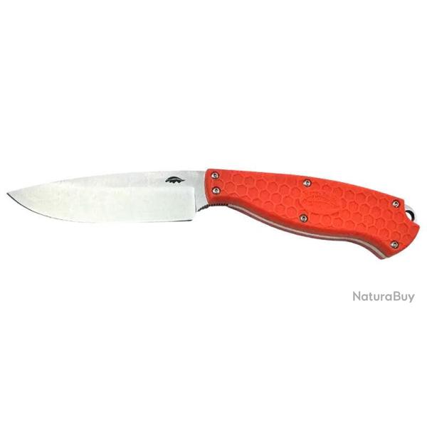 Couteau � lame fixe Honey Badger Outfitter acier 8Cr13MoV - Orange