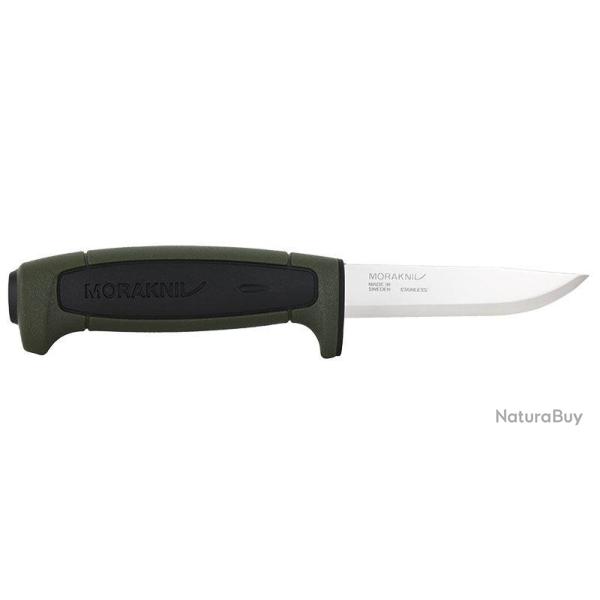 Couteau � lame fixe Morakniv Basic 546 acier inoxydable 12C27 - Vert