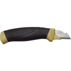 Couteau &agrave; lame fixe Morakniv d'&eacute;lectricien lame courte 21 mm - Sable