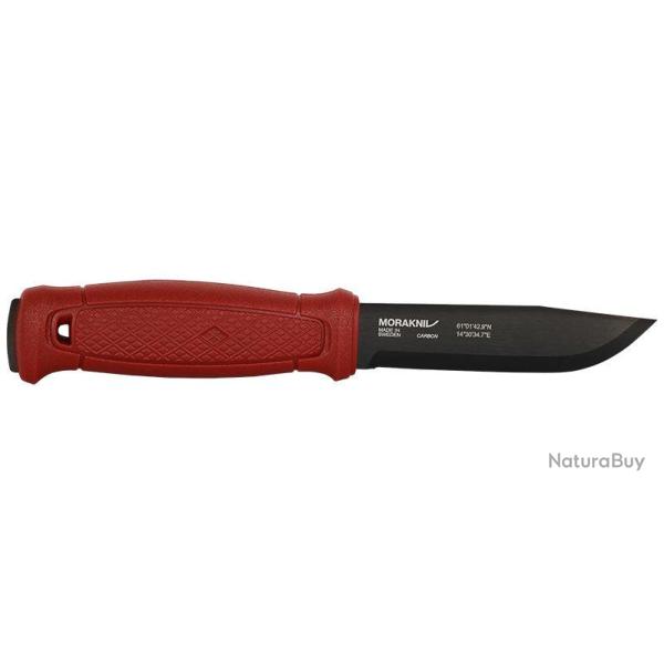 Couteau � lame fixe Morakniv Garberg BlackBlade acier carbone - Rouge