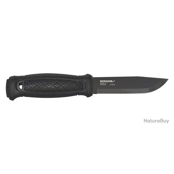 Couteau � lame fixe Morakniv Garberg BlackBlade carbone avec kit Multi-Mount - Noir