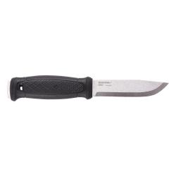 Couteau &agrave; lame fixe Morakniv Garberg soie pleine acier 14C28N - Noir