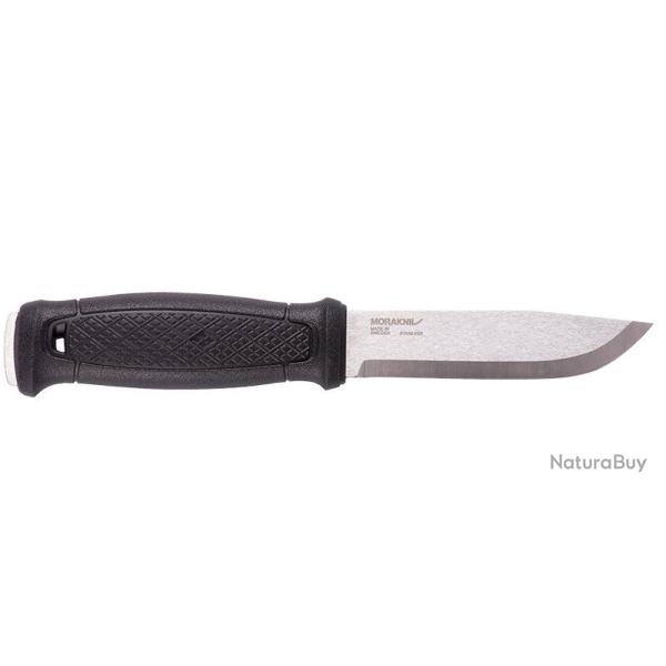Couteau � lame fixe Morakniv Garberg soie pleine �tui cuir - Noir