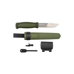 Couteau &agrave; lame fixe Morakniv Kansbol kit de survie ferroc&eacute;rium - Vert