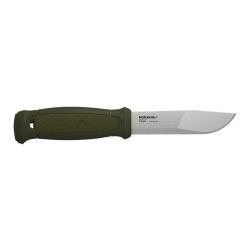 Couteau &agrave; lame fixe Morakniv Kansbol lame 108 mm &eacute;mouture profil&eacute;e &eacute;tui &agrave; passant de cuir - Vert