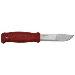 Couteau &agrave; lame fixe Morakniv Kansbol lame 108 mm &eacute;mouture profil&eacute;e &eacute;tui &agrave; passant de cuir - Rouge