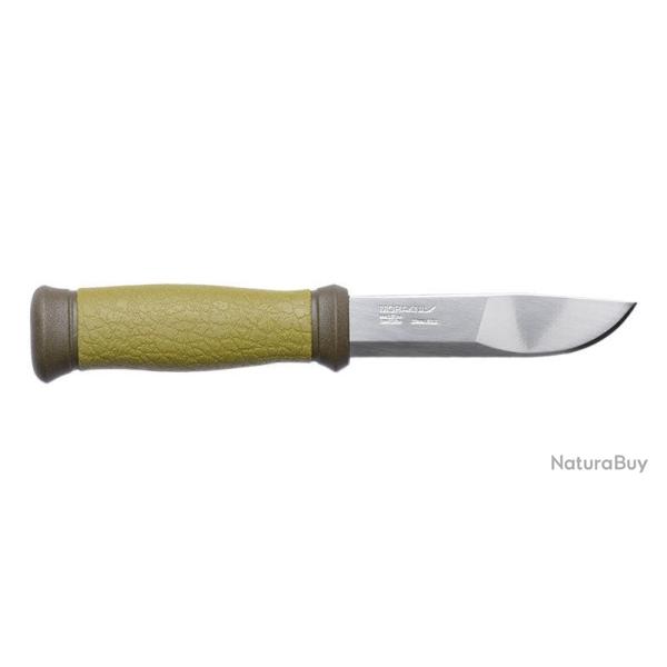 Couteau � lame fixe Morakniv Mora 2000 lame 109 mm �mouture - Vert
