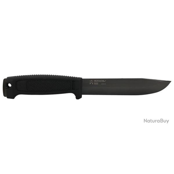 Couteau � lame fixe Morakniv M�rkret BlackBlade lame rev�tue - Noir