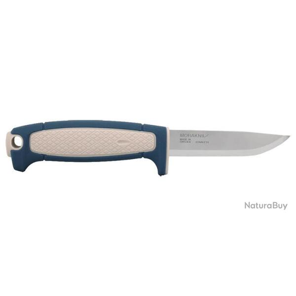 Couteau � lame fixe Morakniv Risberg acier inoxydable recycl� - Bleu