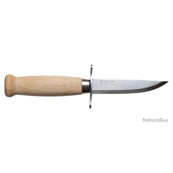 Couteau � lame fixe Morakniv Scout 39 manche bouleau �tui cuir - Bois naturel