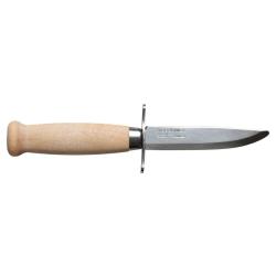 Couteau &agrave; lame fixe Morakniv Scout 39 Safe bout arrondi - Bois naturel