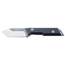Couteau &agrave; lame fixe NN Knives Proto City tanto acier 14C28N - Noir