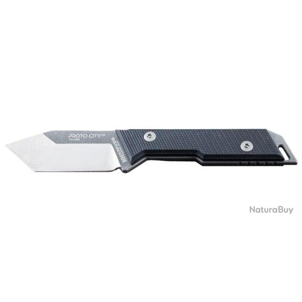 Couteau � lame fixe NN Knives Proto City tanto acier 14C28N - Noir