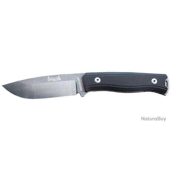 Couteau � lame fixe NN Knives Raven III acier 14C28N - Noir