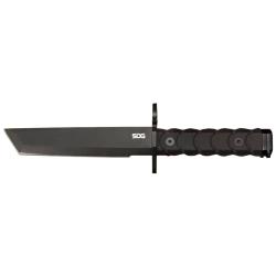 Couteau &agrave; lame fixe SOG Bayonet acier AUS8 lame 180 mm - Noir