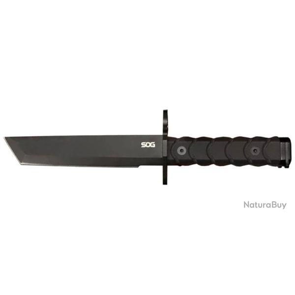 Couteau � lame fixe SOG Bayonet acier AUS8 lame 180 mm - Noir