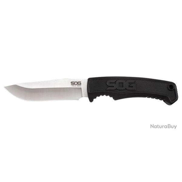 Couteau � lame fixe SOG Field Knife acier 7Cr17Mov lame 102 mm - Noir