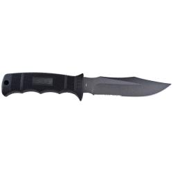 Couteau &agrave; lame fixe SOG Seal Pup acier AUS8 lame 121 mm - Noir
