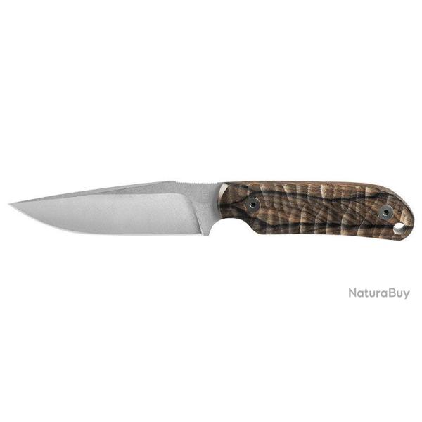 Couteau � lame fixe TB Outdoor Commandeur Ziricote Toxifi� - Bois naturel