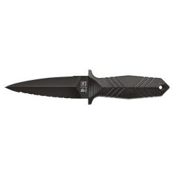 Couteau &agrave; lame fixe TB Outdoor Protecteur acier X50CrMoV15 - Noir