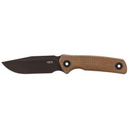 Couteau &agrave; lame fixe Zero Tolerance Mod&egrave;le 0004 acier CPM Cru - Marron