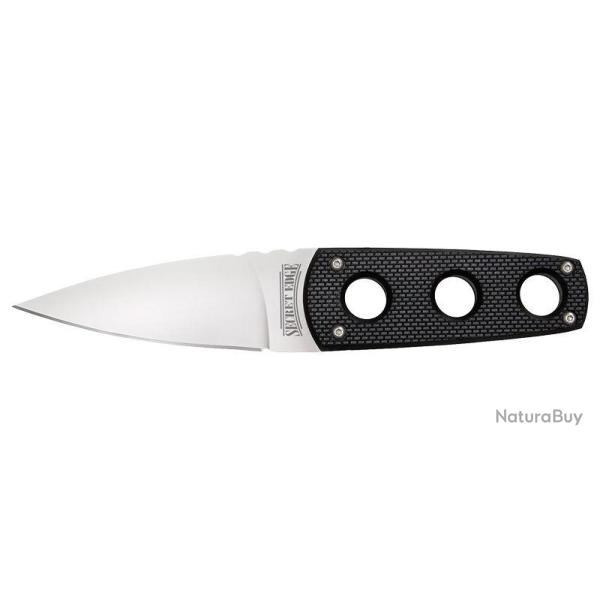 Couteau de cou Cold Steel Secret Edge acier AUS8 lame 89 mm - Noir