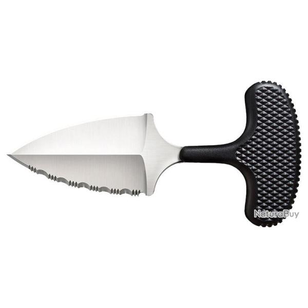 Couteau de cou Cold Steel Urban Edge acier AUS8 lame 64 mm - Noir / XLS
