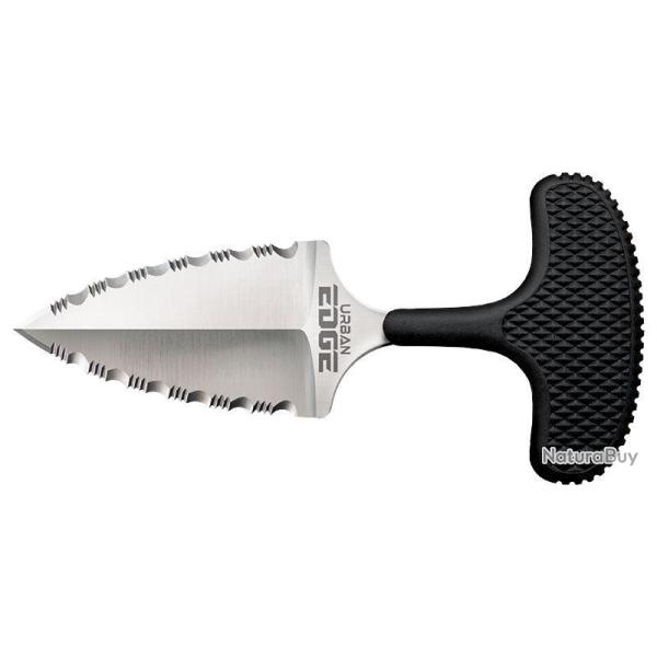 Couteau de cou Cold Steel Urban Edge acier AUS8 lame 64 mm - Noir / XLSS