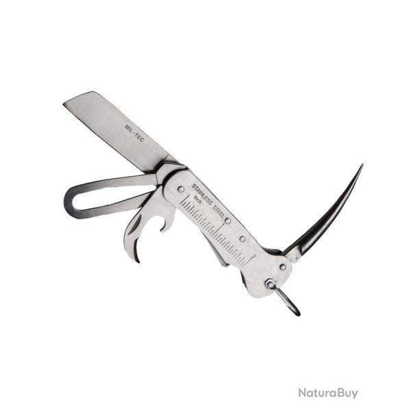 Couteau de marin multifonctions Mil-Tec tout acier inoxydable - Autre