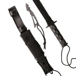Couteau de survie Mil-Tec lame inox 16 cm avec n&eacute;cessaire - Autre