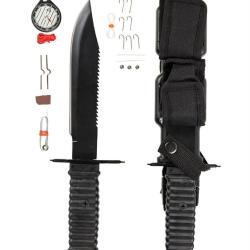 Couteau de survie Mil-Tec Special Forces lame inox 18,5 cm - Autre