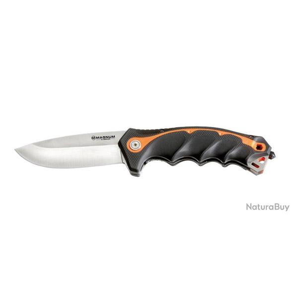 Couteau multifonctions Boker Magnum Chainsaw Attendant Satin - Noir et orange