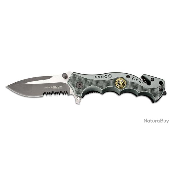 Couteau multifonctions Boker Magnum Swat Res-Q acier 440A - Gris